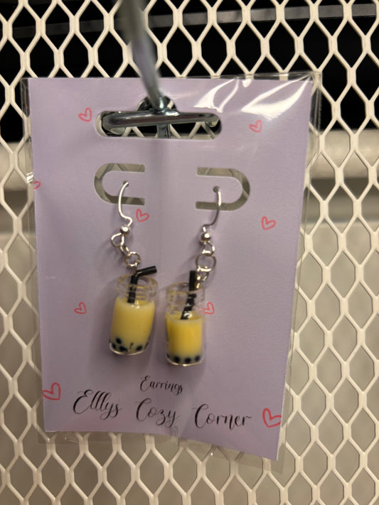 Pineapple Boba Dangle Earrings