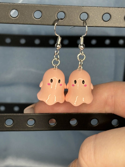 The Pink Ghost Duo Dangle Earrings