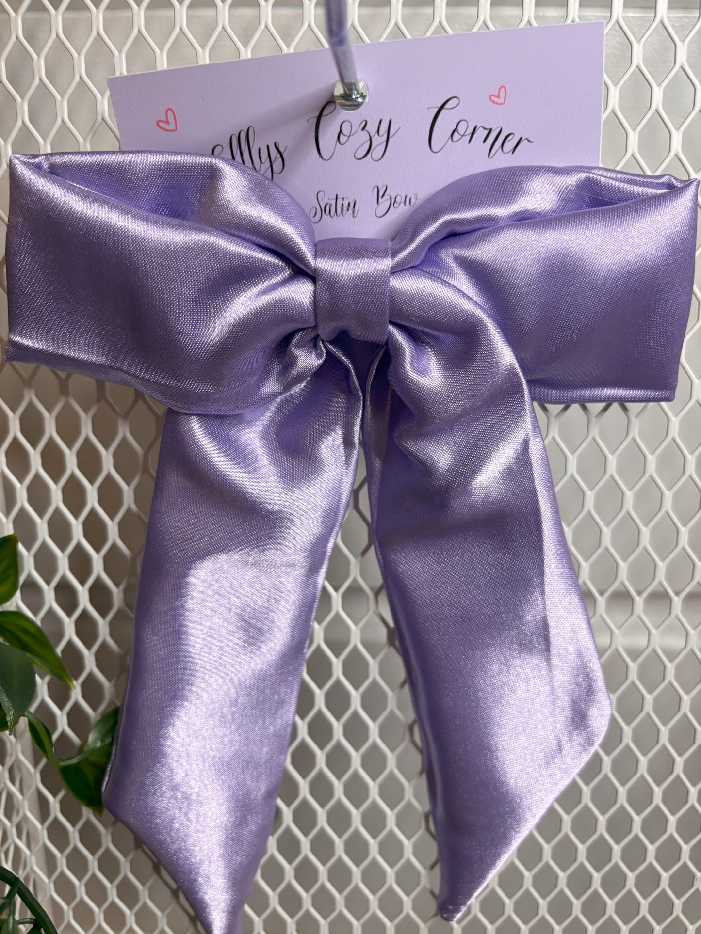 Lavender Satin Bow