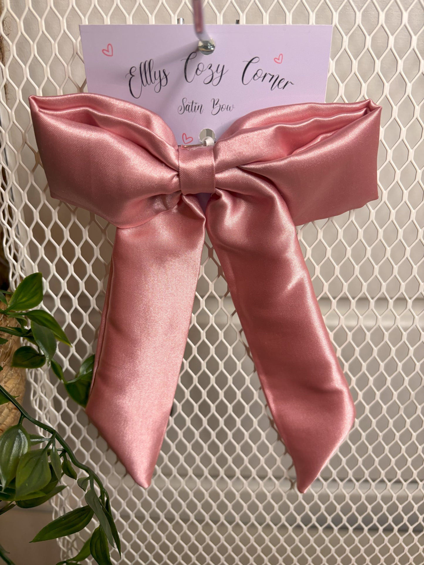 Light Pink Satin Bow